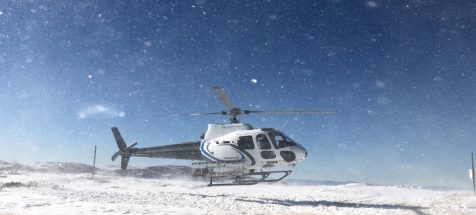 Fall Creek Helicopter Snow